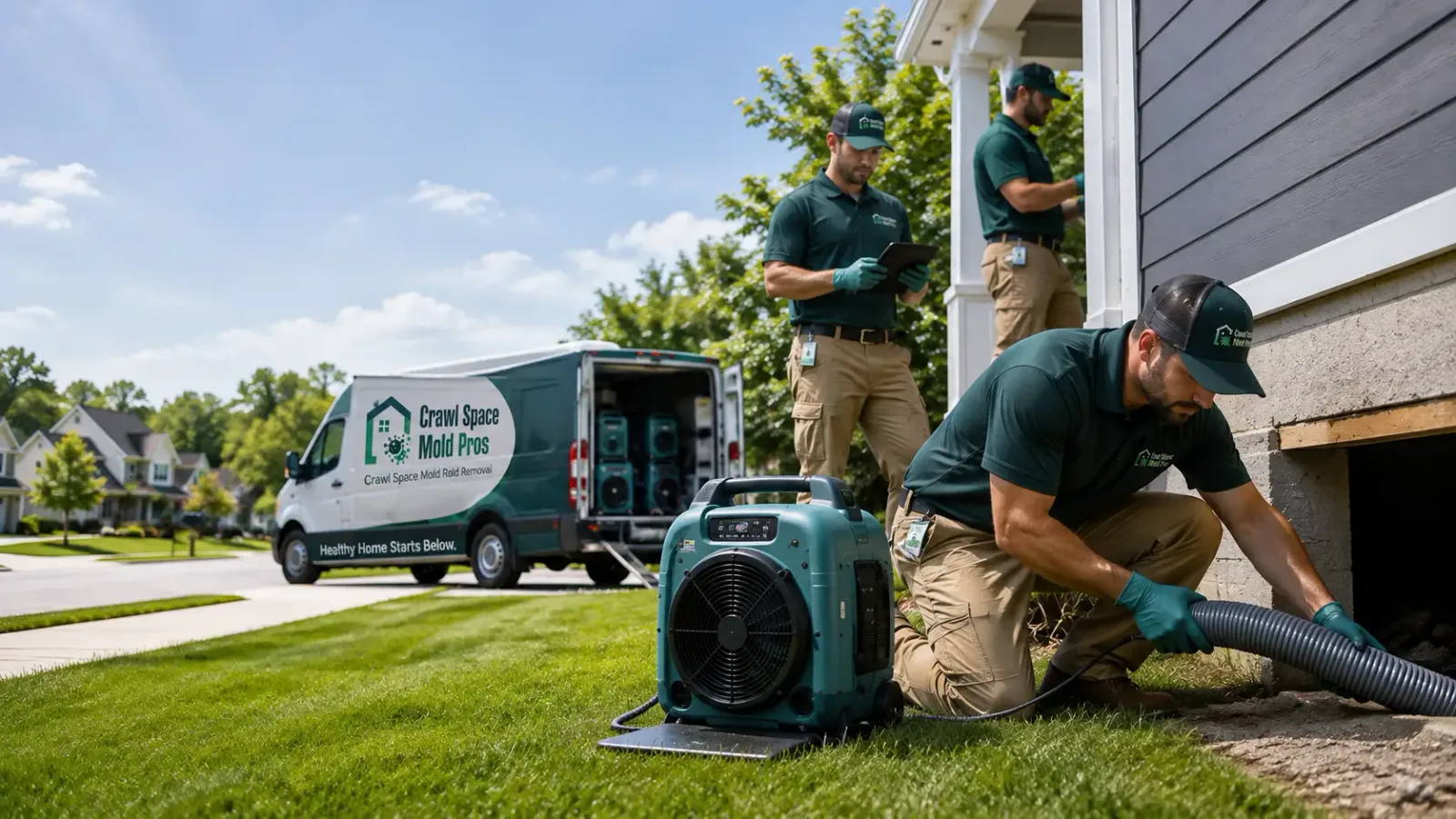 Crawl Space Mold Removal in Omer, MI